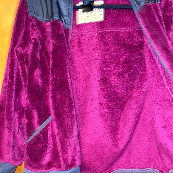 Girls north face Oso fleece hoody jacket youth L 14/16 Large - Picture 5 of 5